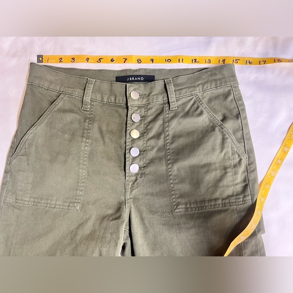 J BRAND Olive green button fly‎ straight leg pants size 6 - Picture 11 of 12